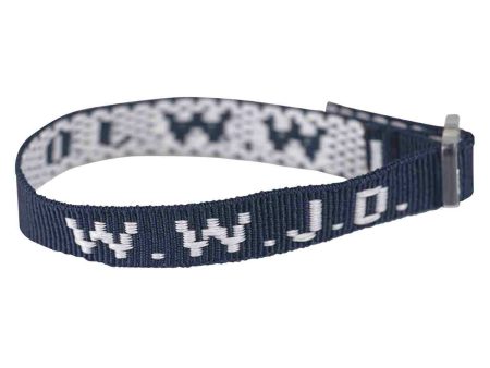 What Would Jesus Do Blue (Wriststrap) Hot on Sale