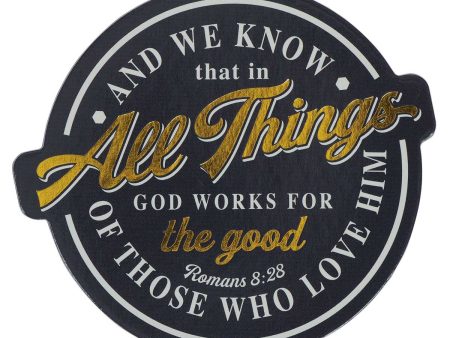 All Things God Works for the Good Magnet with a Message Hot on Sale