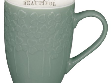 Altogether Beautiful Green Ceramic Mug Online now