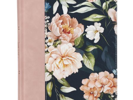 KJV Floral Hardcover Faux Leather Note-taking Bible Large Print Online Sale