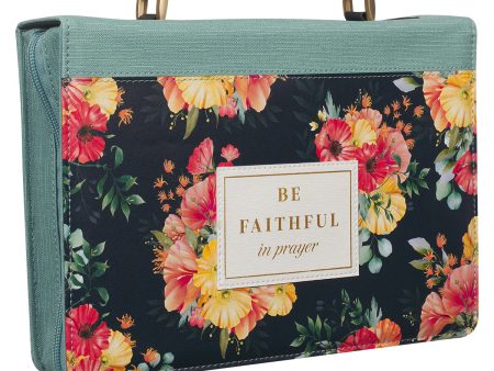 Be Faithful In Prayer Faux Leather Bible Bag - Romans 12:12 Cheap