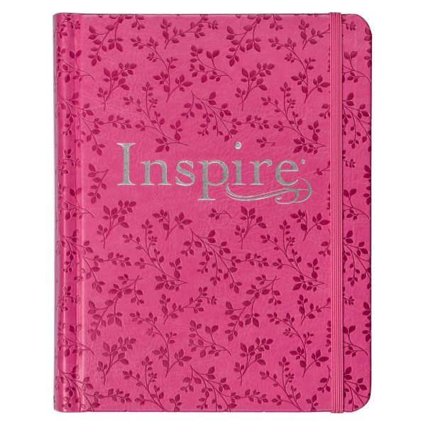 NLT Pink Peony Faux Leather Inspire Filament Bible Online now