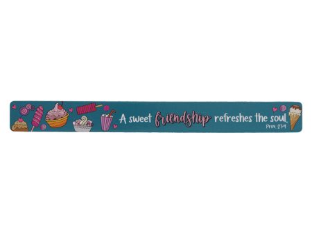 A Sweet Friendship Refreshes the Soul Teal Magnetic Strip Fashion