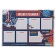 A4 Weekly Desk Planner For Boys - Strong and Courageous Fashion