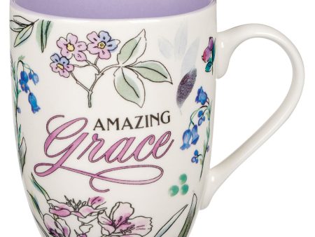 Amazing Grace Ceramic Mug With Purple Interior Online Sale