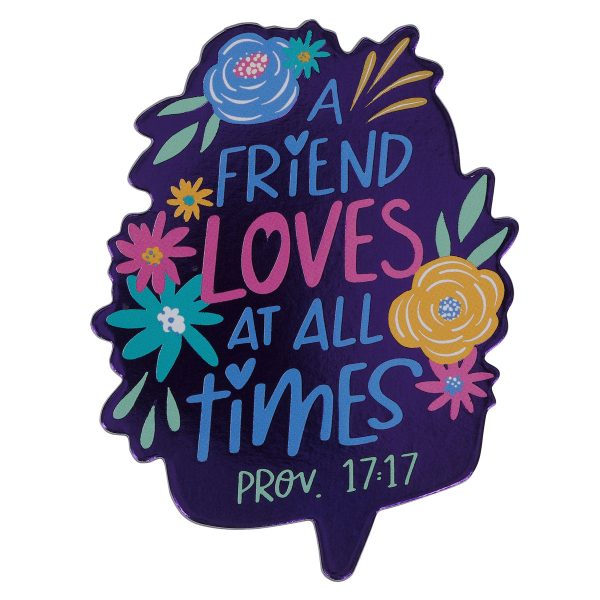 A Friend Loves At All Times Magnet with a Message Hot on Sale