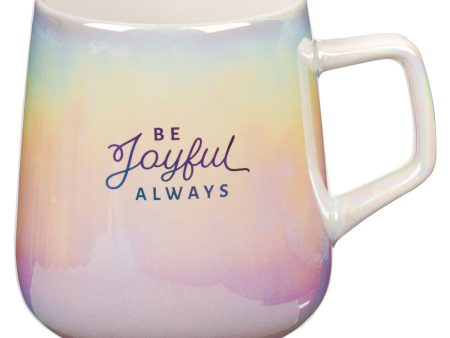 Be Joyful Always Pearl Ombre Ceramic Mug - 1 Thessalonians 5:16 Online now