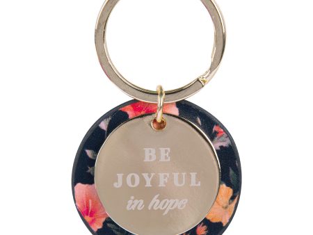 Be Joyful in Hope Faux Leather Key Ring - Romans 12:12 Discount