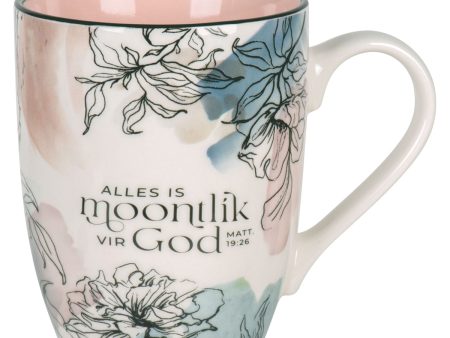 Alles Is Moontlik vir God Afrikaans Ceramic Mug Discount