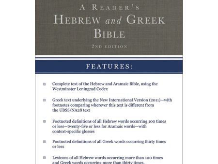 A Reader s Hebrew And Greek Bible (Hardcover) Online now