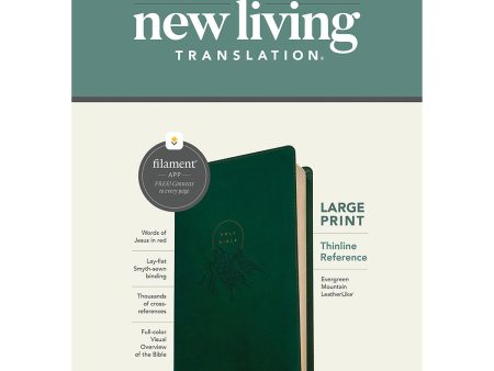 NLT Filament Thinline Reference Bible, Large Print, Evergreen Mountain (Imitation Leather) Supply