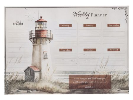 A3 Weekly Desk Planner - I Have Made You and I Will Carry You on Sale