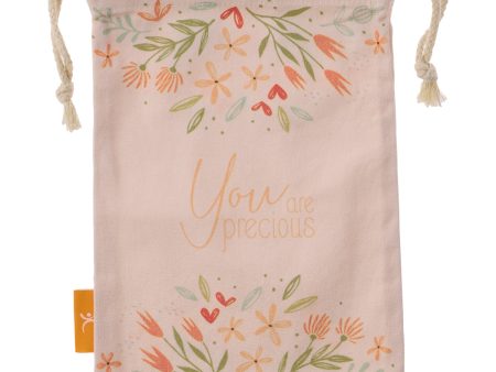 You Are Precious Small Cotton Drawstring Bag For Cheap