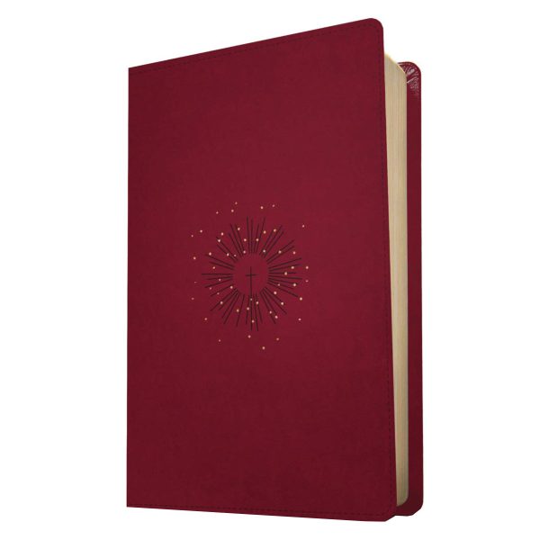 NLT Filament Thinline Reference Bible Red Letter Aurora Cranberry (Imitation Leather) Online now