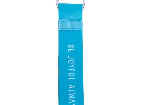 Be Joyful Always Neoprene Wristlet Key Ring For Discount