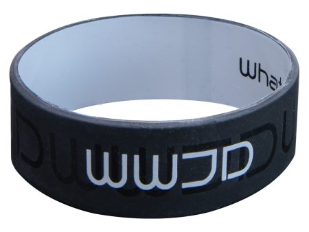 WWJD Black Silicone Wristband on Sale