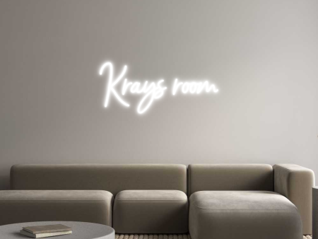 Custom Neon Sign Krays room Online Hot Sale