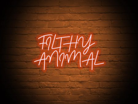 FILTHY ANIMAL NEON SIGN Sale