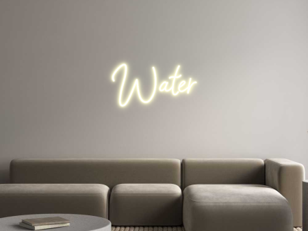 Custom Neon Sign Water Supply