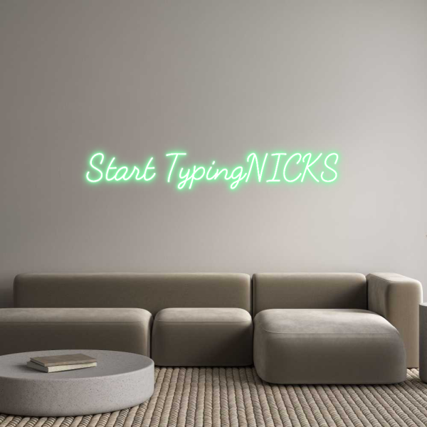 Custom Neon Sign Start TypingN... For Cheap