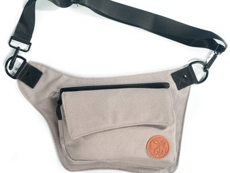 Ash Gray Hip Bag For Cheap