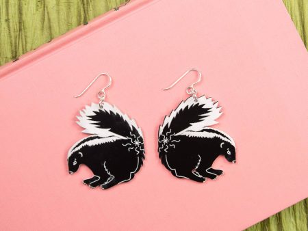 Skunk Acrylic Earrings Fashion