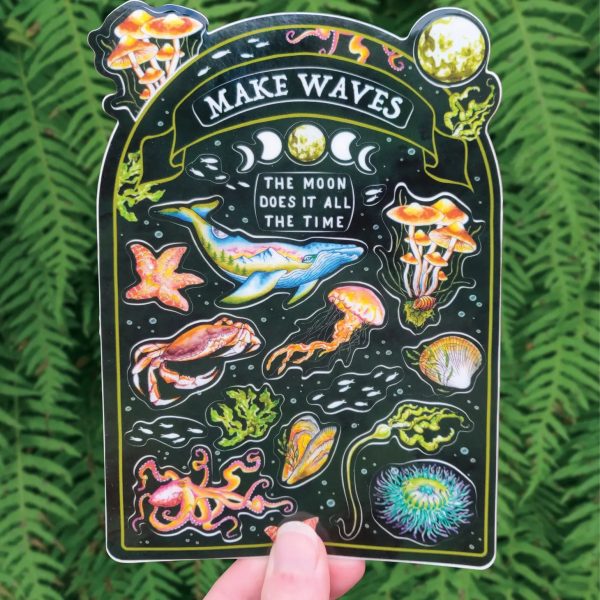 Make Waves Vinyl Sticker Sheet Fashion