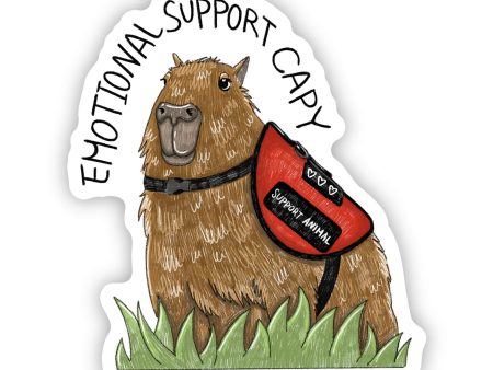 Emotional Support Capy  Capybara sticker Hot on Sale