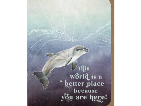 Friendly Dolphin - Encouragement Card Sale