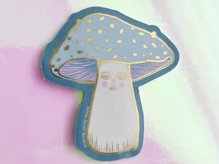 Lady Mushroom Metallic Sticker Online Sale