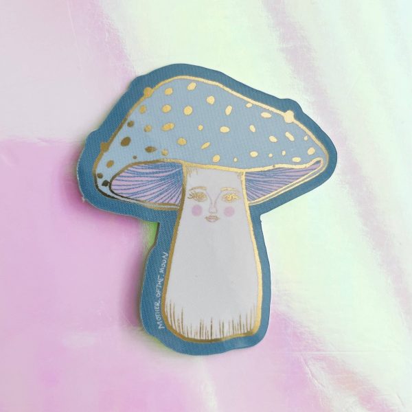 Lady Mushroom Metallic Sticker Online Sale