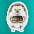 Hedgehog with Cake Sticker Discount