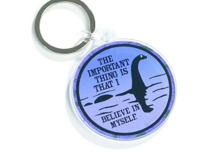 Loch Ness Monster Believe Acrylic Keychain Hot on Sale