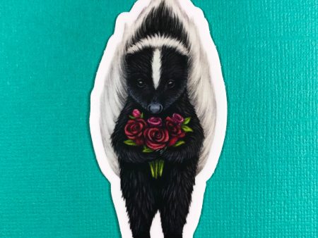 Skunk Rose Bouquet sticker Sale