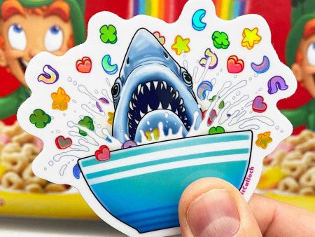 Lucky Chums (Lucky Charms Shark) Holographic Sticker Supply