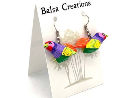 Whimsical Chicken Balsa Earrings Discount