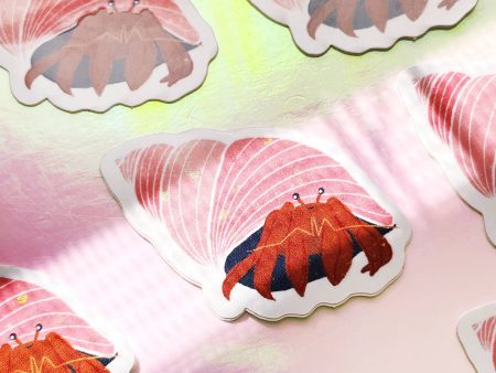 Glitter Hermit Crab Filler Sticker Supply