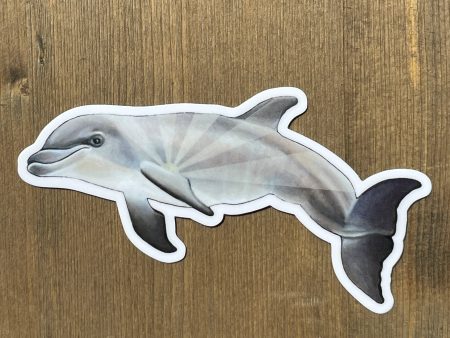 Happy Dolphin Vinyl Sticker For Sale